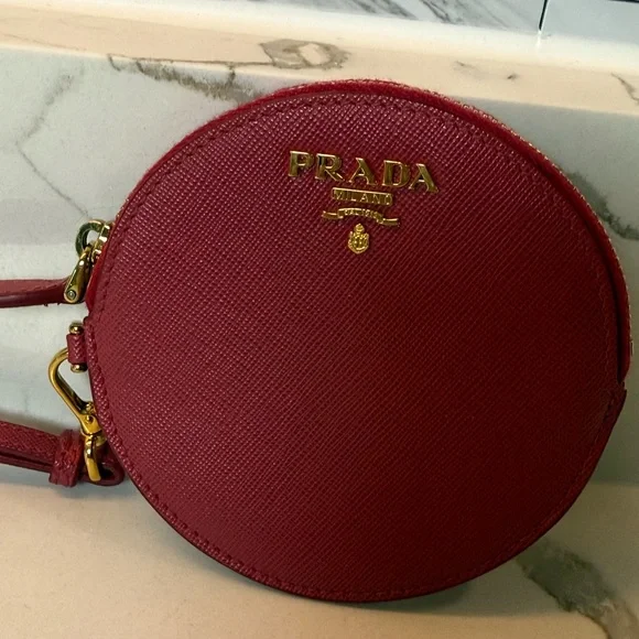 Prada Saffiano Leather Pink Wristlet - Picture 3 of 8